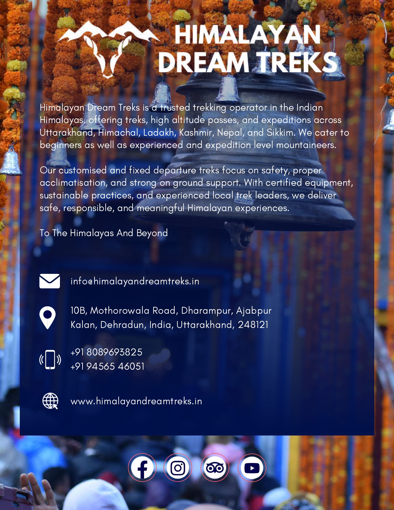 Kedarnath yatra package contact and travel assistance details